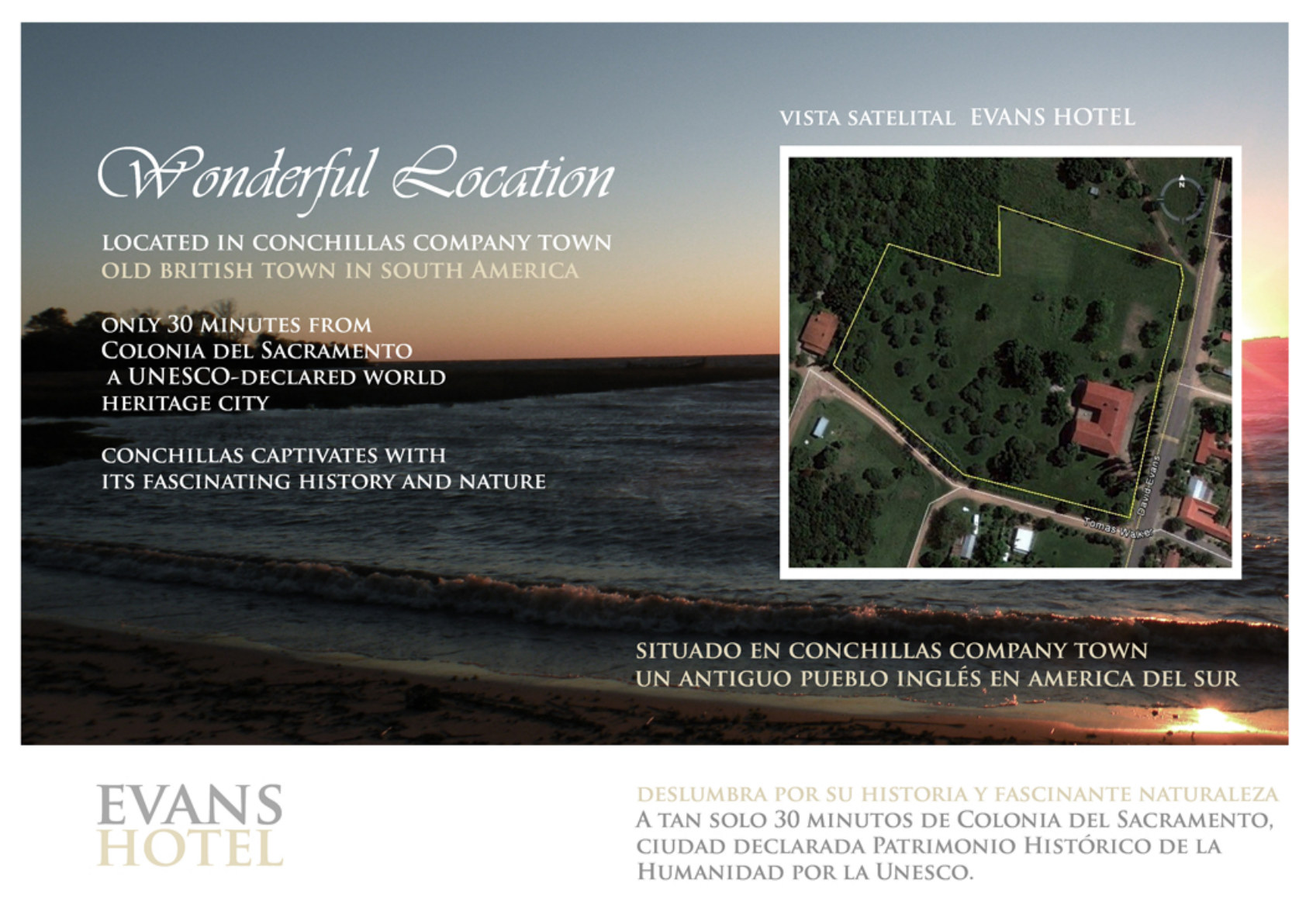 Evans Hotel location